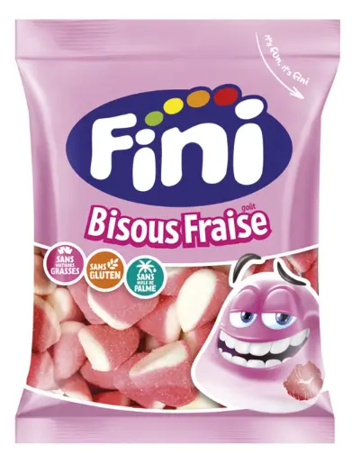 FINI JELLY STRAWBERRY KISSES 90GM