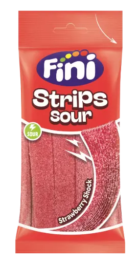FINI JELLY SOUR STRAWBERRY TONGUES BELTS 90GM