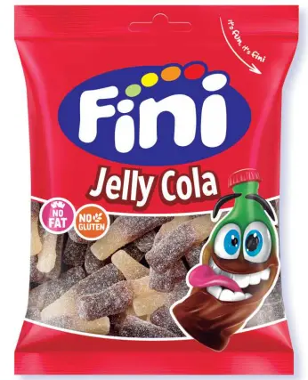 FINI JELLY SOUR COLA BOTTLES 90GM