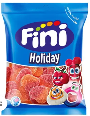 FINI JELLY SUGAR PEACH HEARTS 90GM