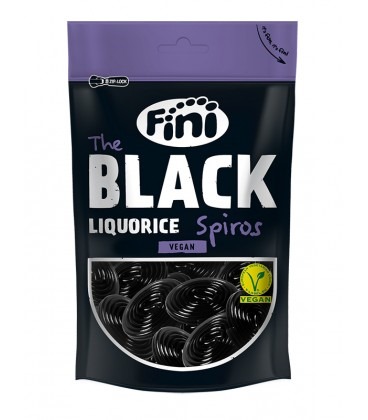 BLACK LIQUORICE SPIROS  X180G  